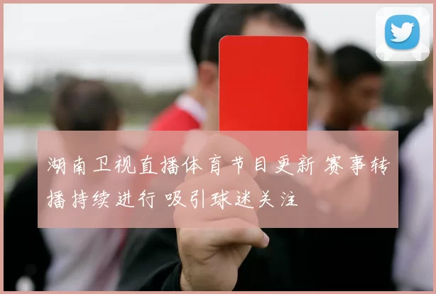湖南卫视直播体育节目更新 赛事转播持续进行 吸引球迷关注